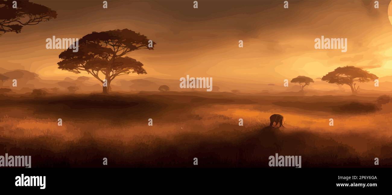 Acacia in the picture Stock Vector Images - Alamy