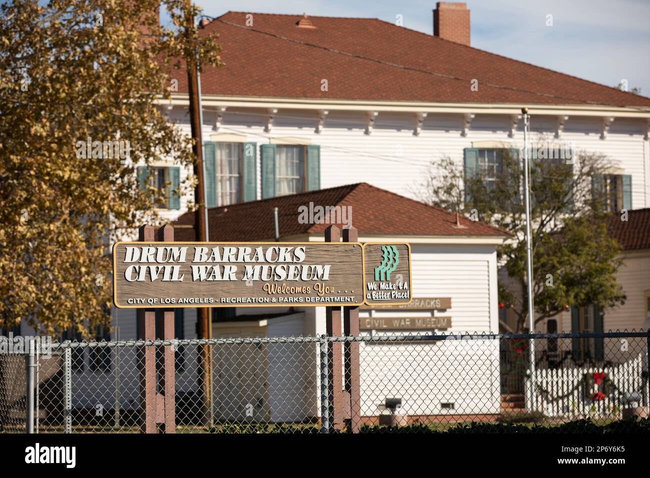 Wilmington, California, USA November 25, 2022 Afternoon light shines