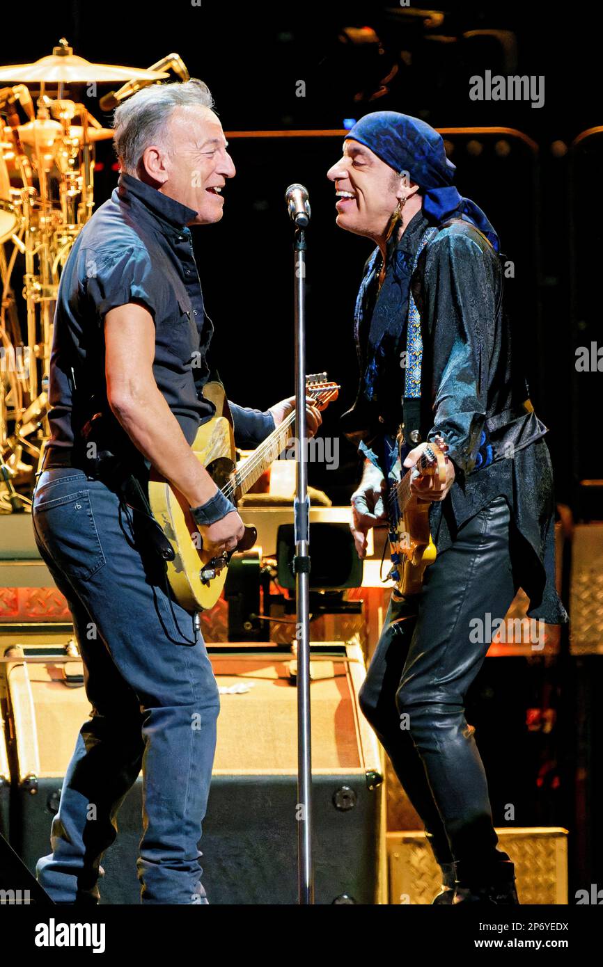 Bruce Springsteen, left, and E Street Band member Steven Van Zandt