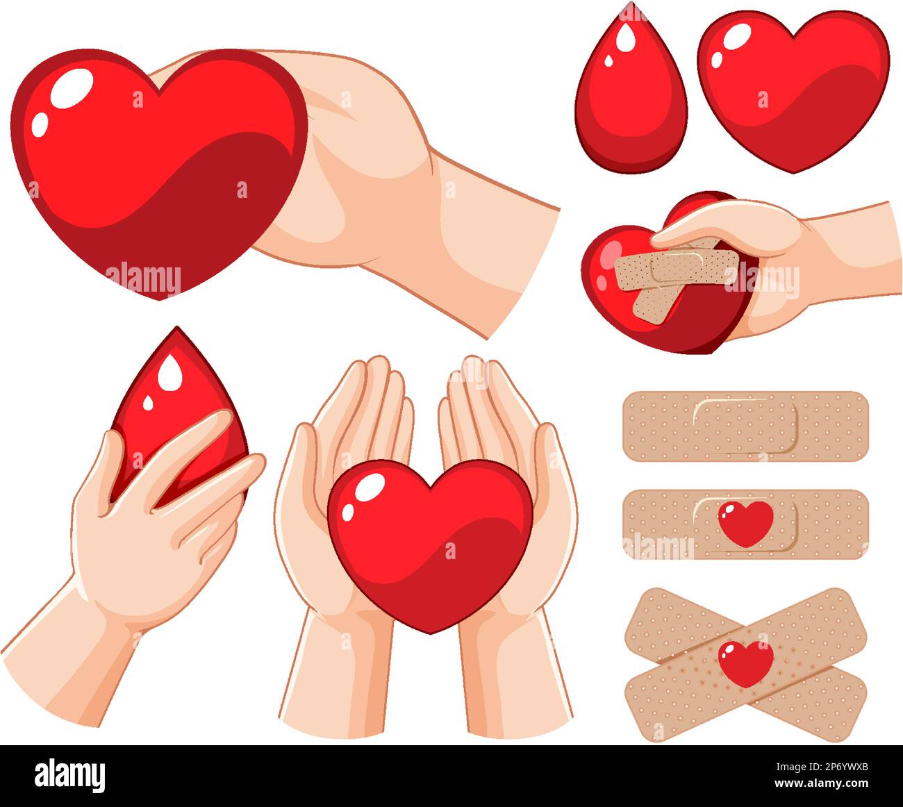 Human hand with blood icon for donation illustration Stock Vector Image ...