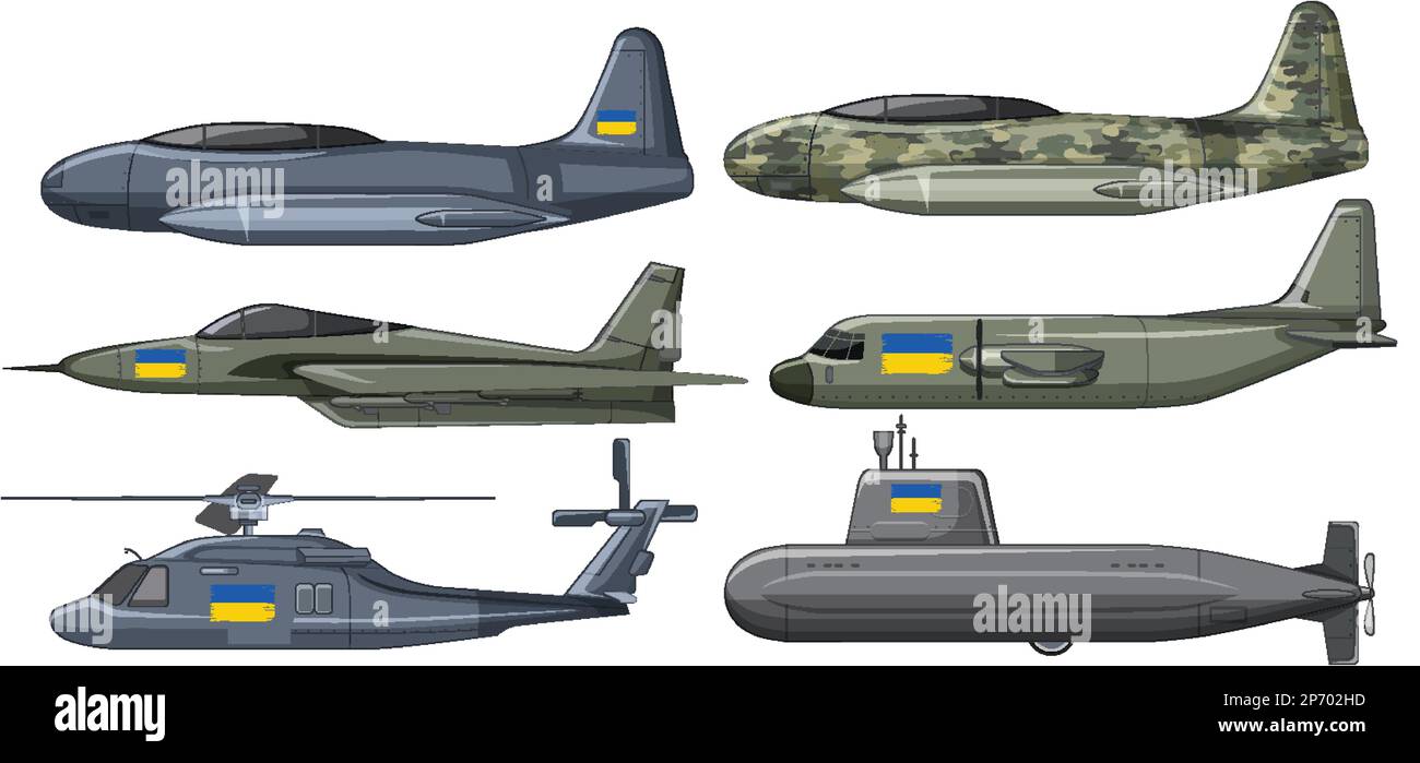 Set Of Military Aircraft Illustration Stock Vector Image Art Alamy Set Of Military Aircraft Illustration Stock Vector Image Art Alamy