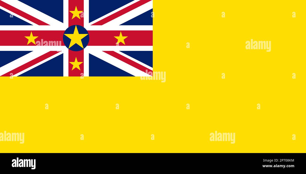 National flag of Niue Stock Photo