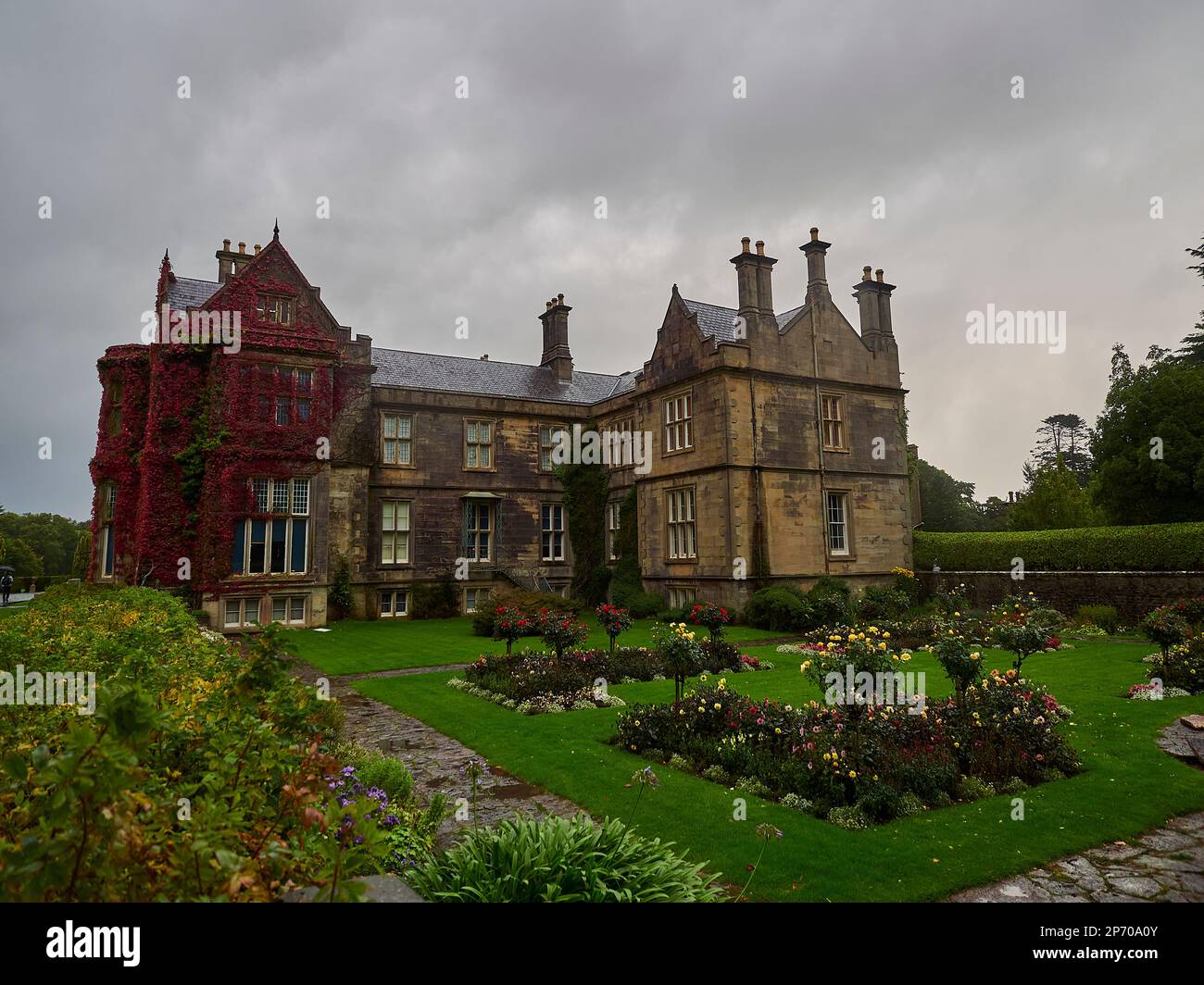 Killarney, Ireland - 09 22 2015: the old Killarney House is a popular travel destion close to the ring of Kerry. Stock Photo