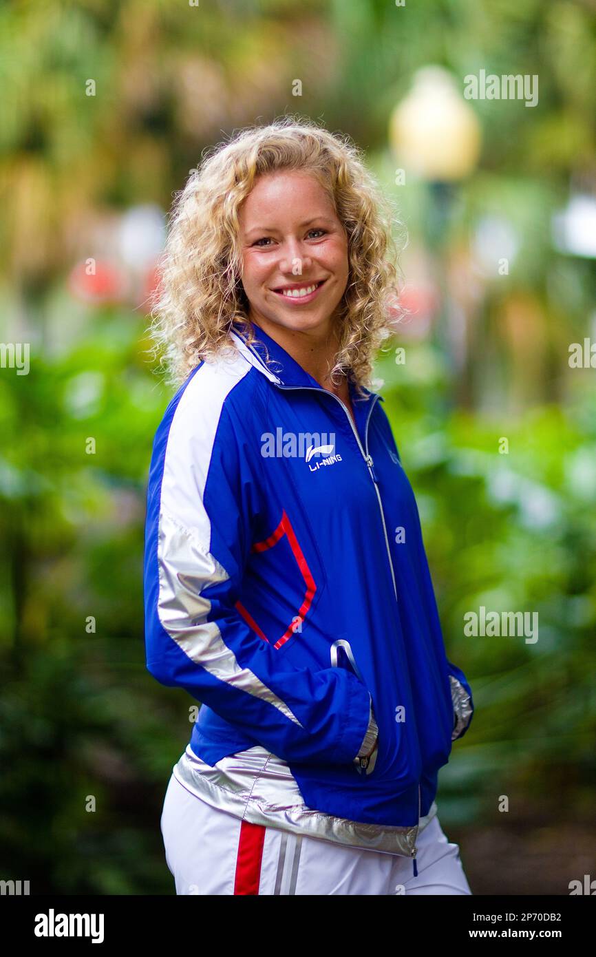 USA Olympic Diver Brittany Viola poses for a photoshoot at the UM