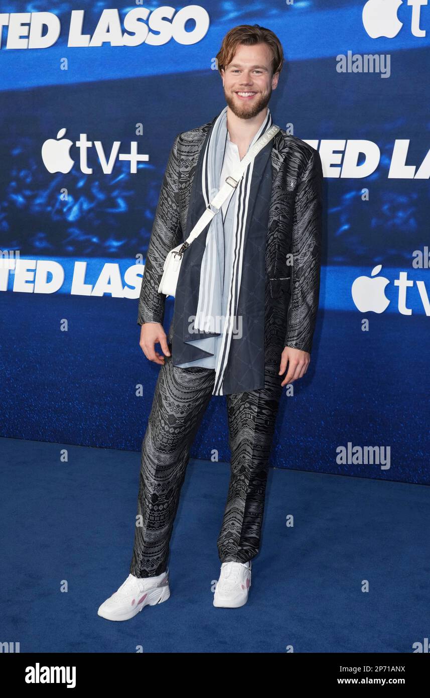 David Elsendoorn arrives at the season three premiere of “Ted Lasso” on