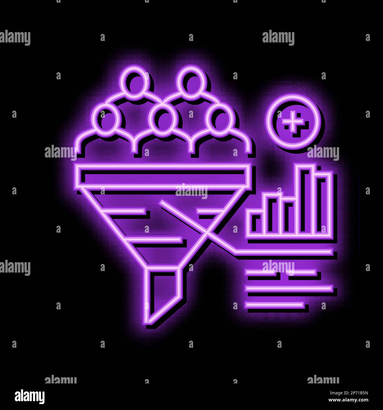 increase mqls neon glow icon illustration Stock Vector Image & Art - Alamy