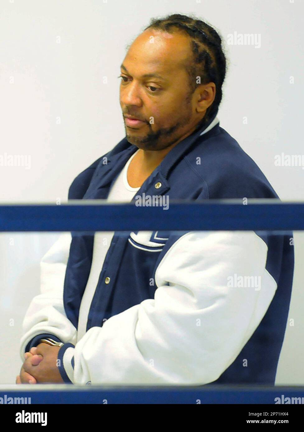 Shawn Marsh 46 of Holyoke Mass stands during his arraignment in Shawn Marsh 46 of Holyoke Mass stands during his arraignment in