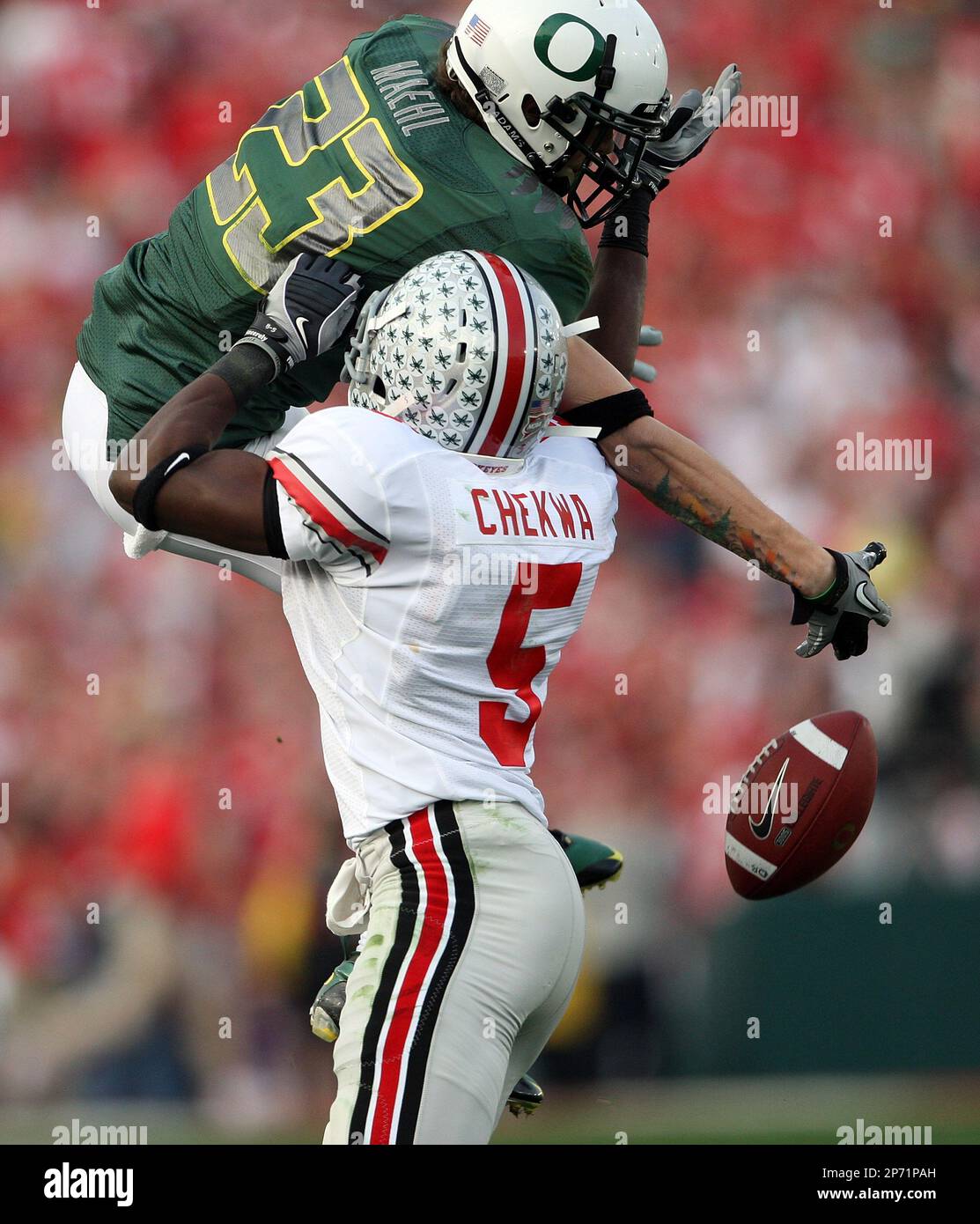 Auburn Tigers safety Mike McNeil against the Oregon Ducks in the first  quarter during the BCS National Championship NCAA football game on Monday,  Jan. 10, 2011, in Glendale. (Rick Scuteri/AP Images Stock