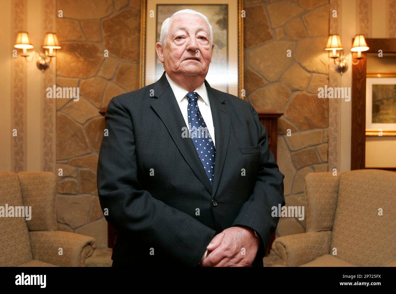 In this Sept. 7, 2011 photo, Bob Shank stands inside of WitzlerShank