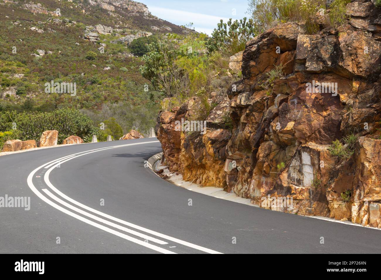 The Bain's Kloof Pass near Welington in the Western Cape of South Africa Stock Photo