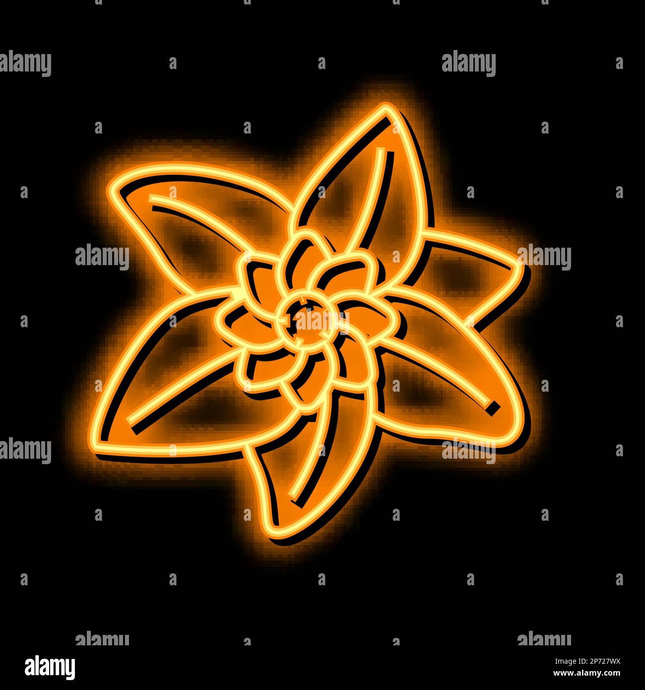 flower leaf neon glow icon illustration Stock Vector Image & Art - Alamy