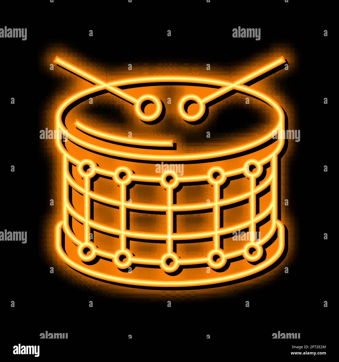 drum music neon glow icon illustration Stock Vector Image & Art Alamy