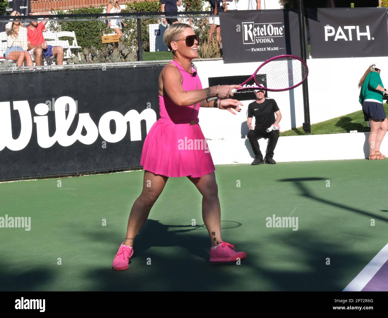 La Quinta, CA on March 7, 2023. Pink participating at the 19th Annual