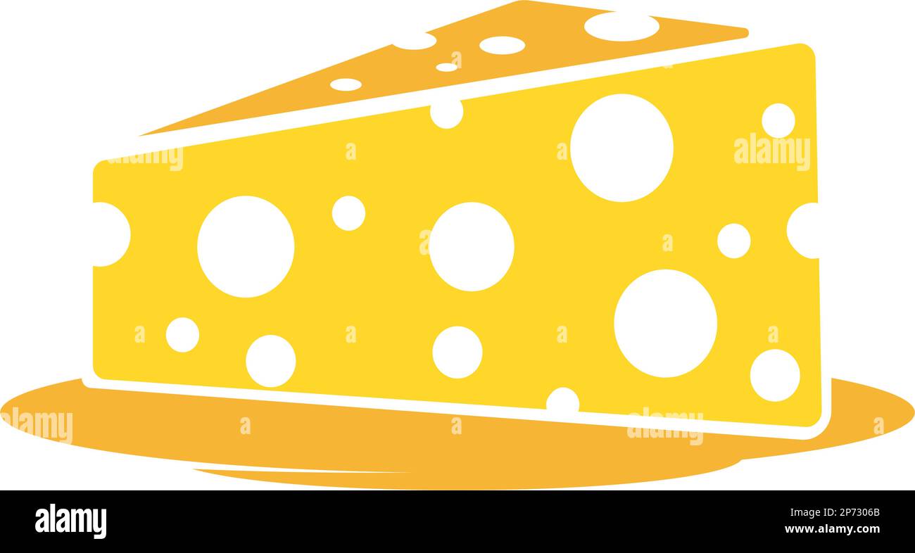 Cheese icon logo design illustration Stock Vector