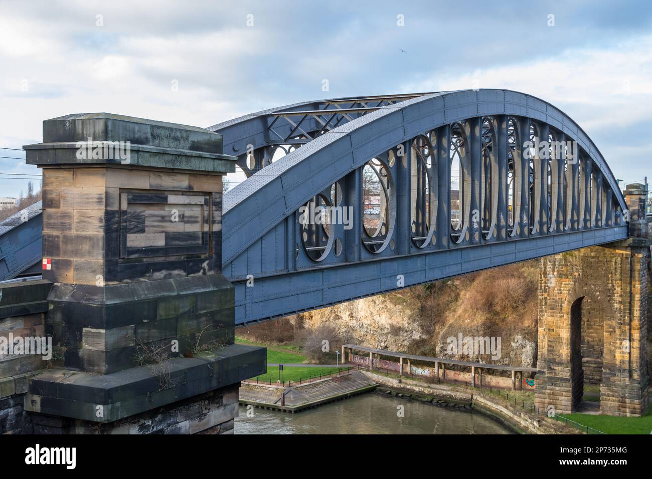 Railway Bridge, Sunderland Stock Photo Alamy