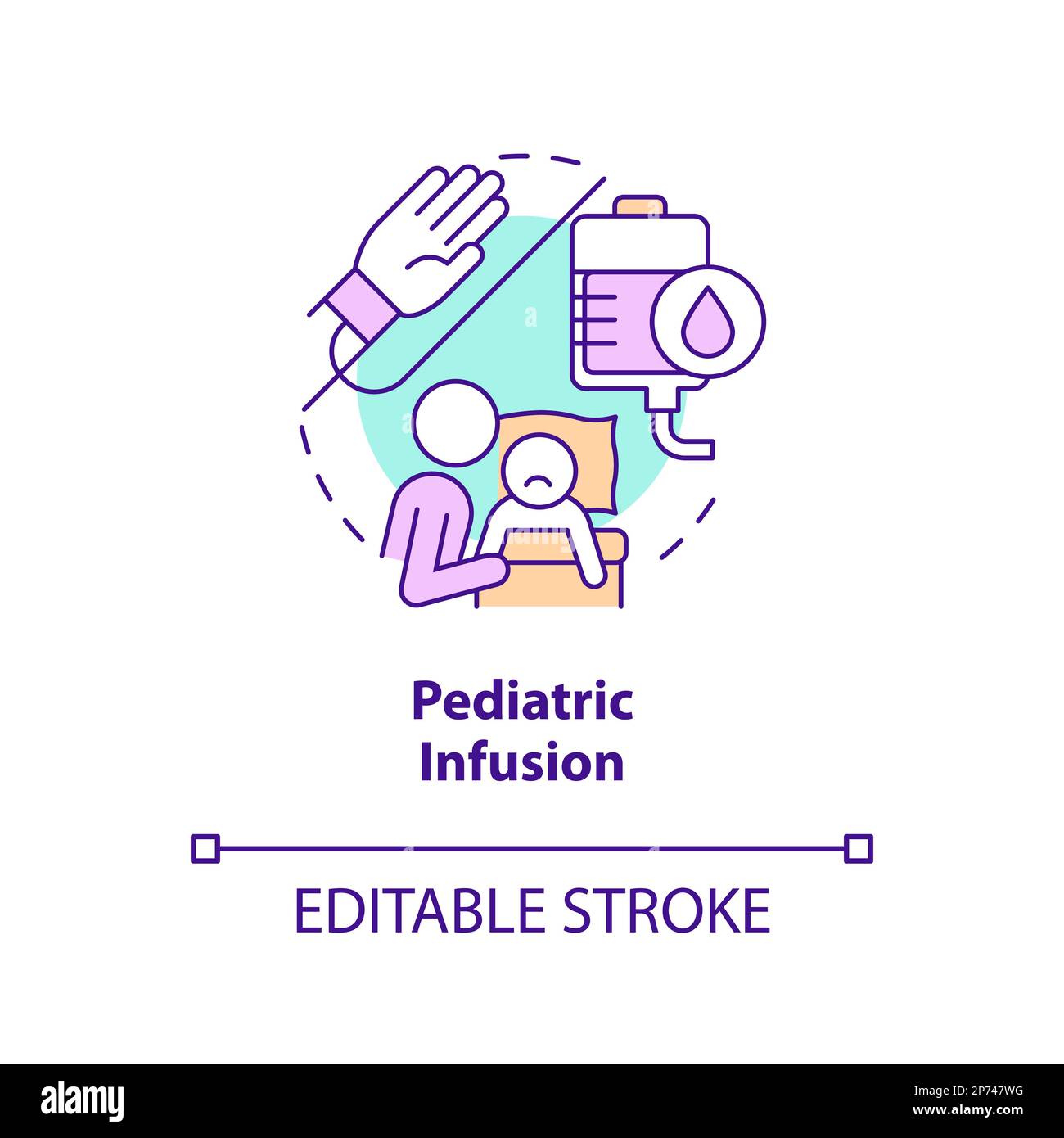 pediatric-infusion-concept-icon-stock-vector-image-art-alamy