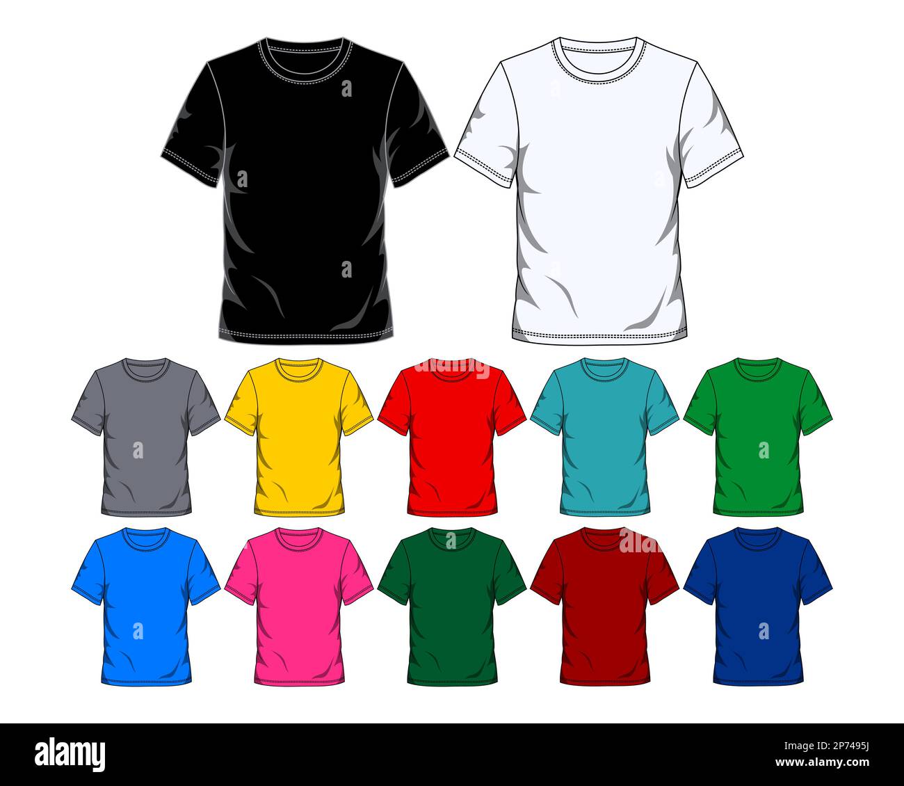 Men's t-shirt template. Vector illustration Stock Vector Image & Art ...