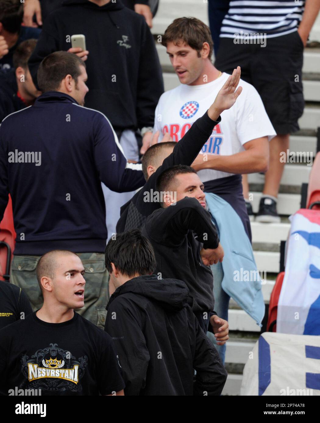 Hajduk Split fans ..UEFA Europa League Qualifying..Stoke City v