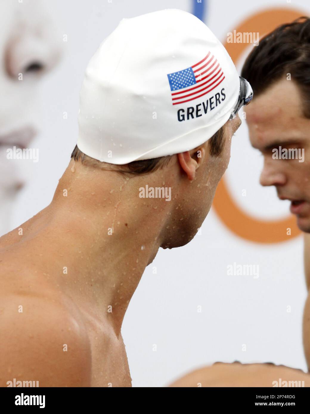 Matthew Grevers, of the USA, after swimming in the mens 100 meter ...