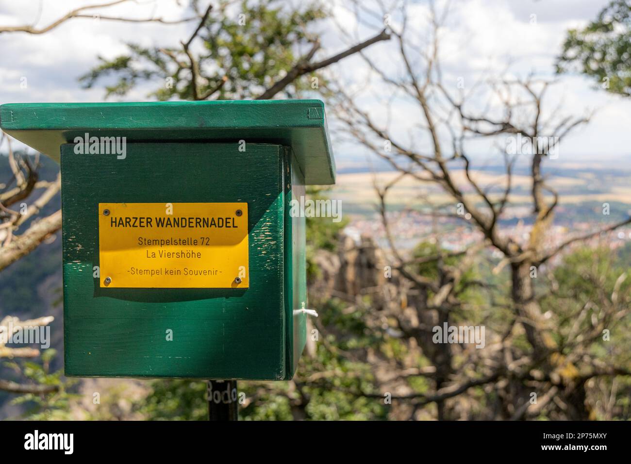 Stempelstelle La Viershöhe Bodetal Harz Stock Photo Alamy