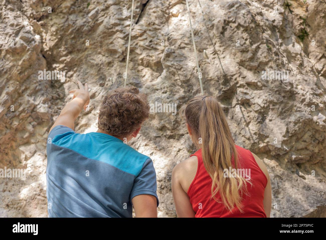 Indoor climbing lesson hi-res stock photography and images - Alamy