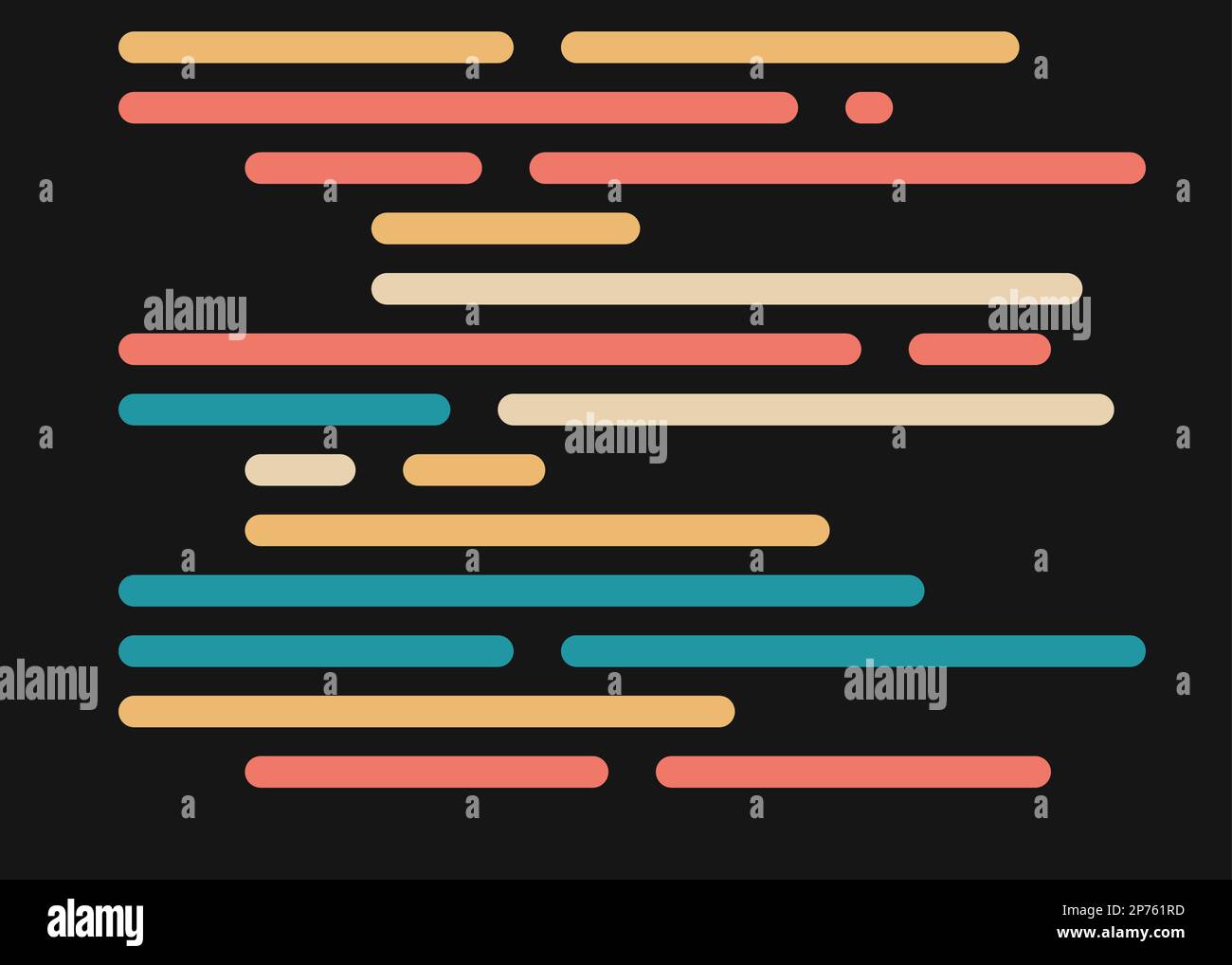 Cartoon coding simulated lines vector illustration Stock Vector Image ...