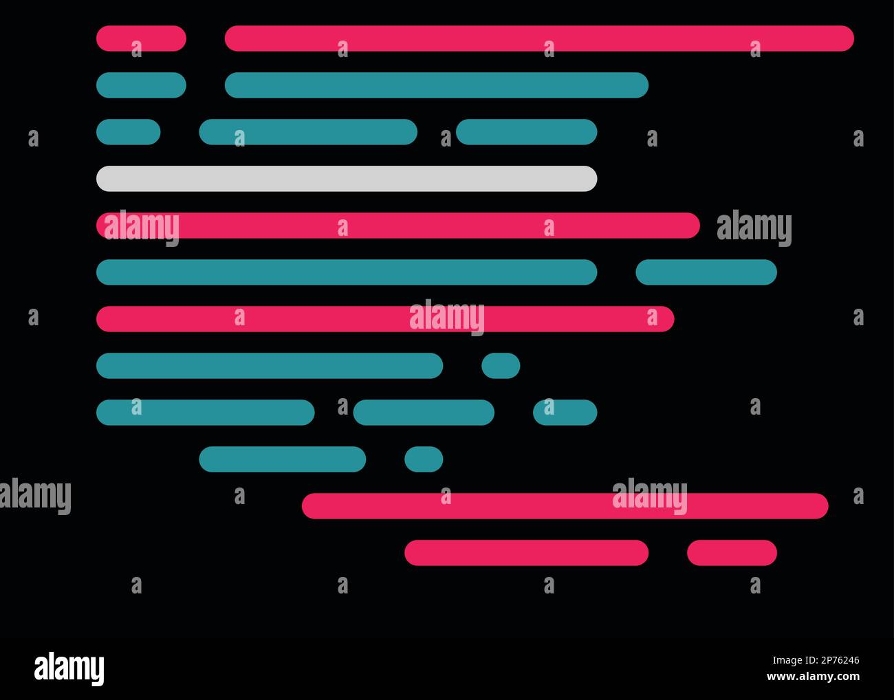 Cartoon coding simulated lines vector illustration Stock Vector Image ...