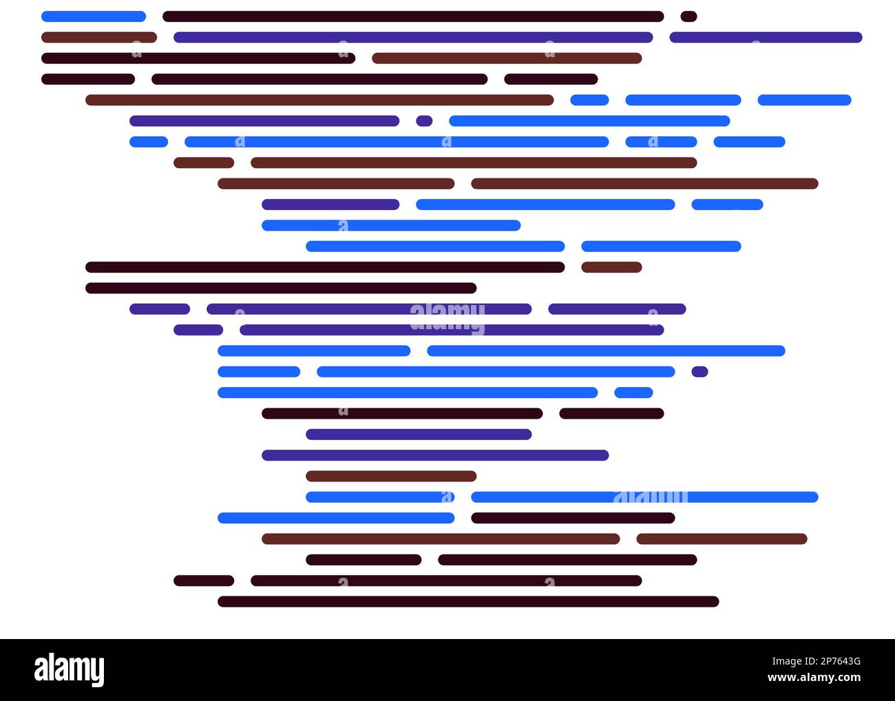 Cartoon coding simulated lines vector illustration Stock Vector