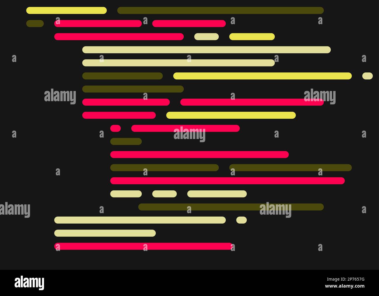 Coding Linne's Cartoon coding simulated lines vector illustration Stock Vector Image ...