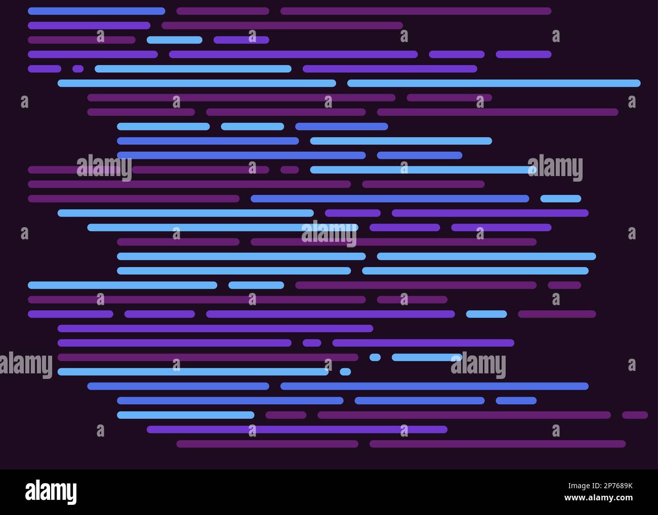 Cartoon coding simulated lines vector illustration Stock Vector Image ...