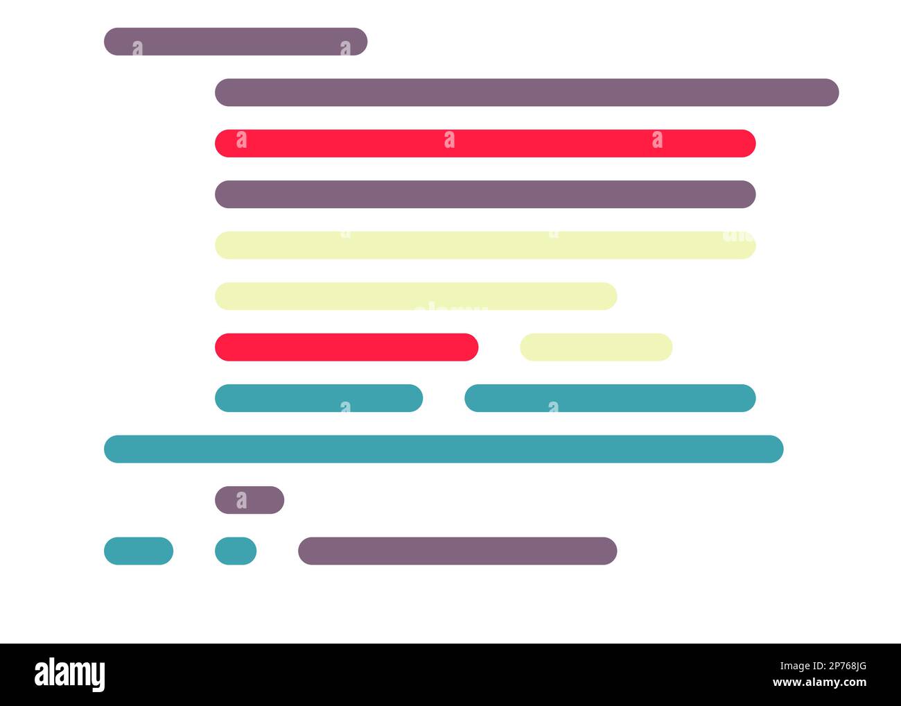 Cartoon coding simulated lines vector illustration Stock Vector Image ...