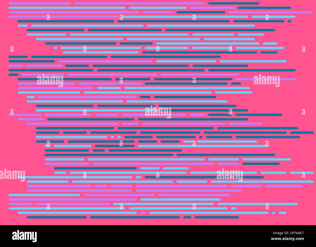 Cartoon coding simulated lines vector illustration Stock Vector