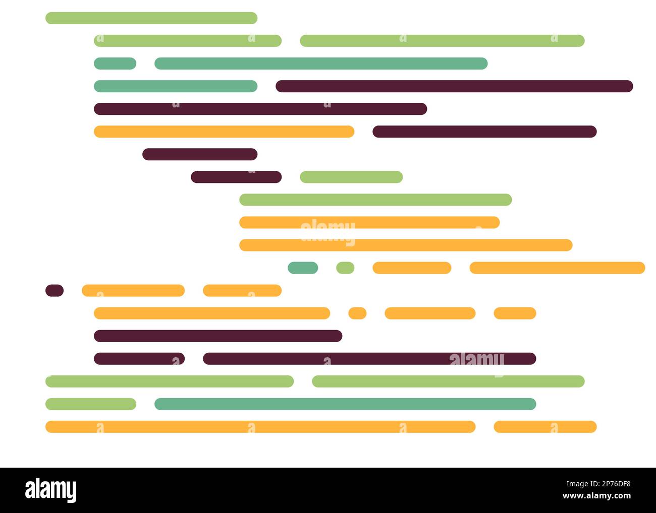 Cartoon coding simulated lines vector illustration Stock Vector Image ...
