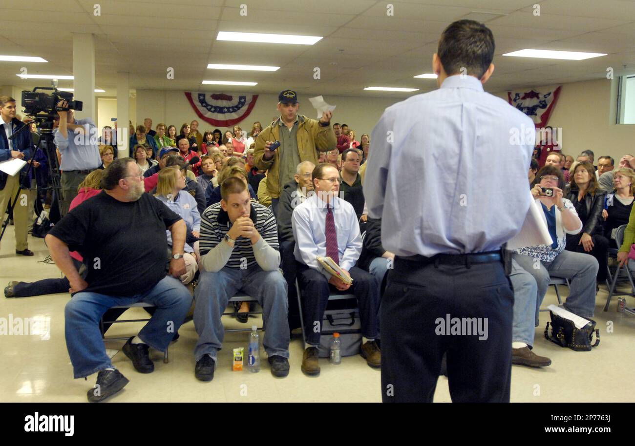 Kris Outzen of Mukwonago, who served in the U.S. Navy from 19871991, challenges Cong. Paul Ryan