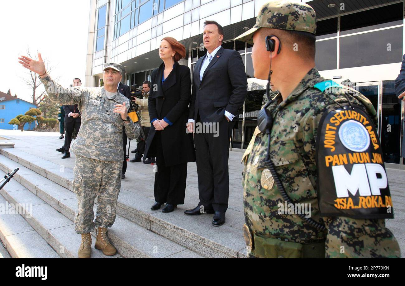 Australia's Prime Minister Julia Gillard, second from left, and her ...