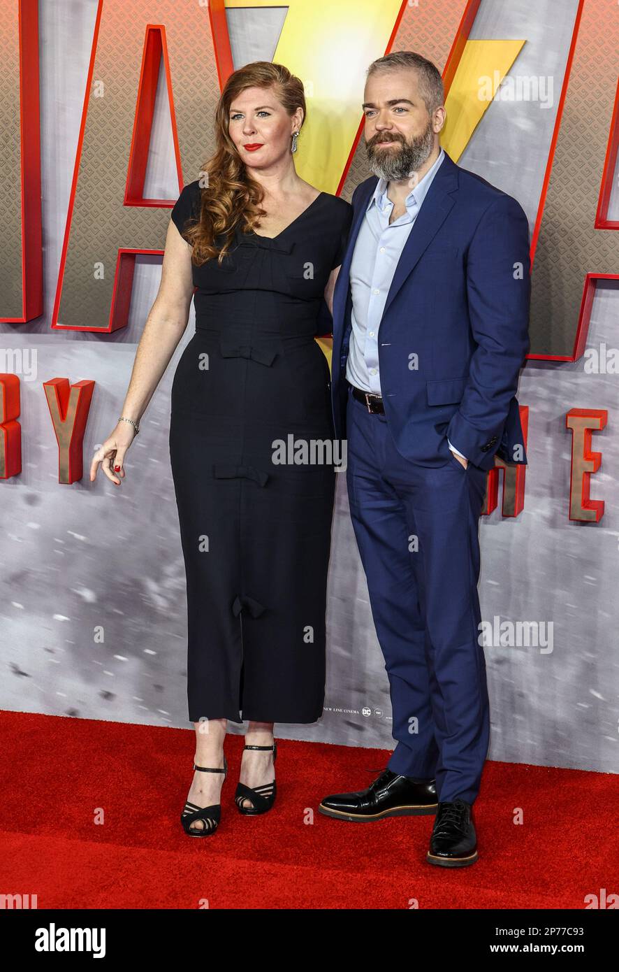 London, UK. 07th Mar, 2023. Lotta Losten and David F. Sandberg attend the 'Shazam! Fury of the Gods' UK Special Screening at Cineworld Leicester Square in London. (Photo by Brett Cove/SOPA Images/Sipa USA) Credit: Sipa USA/Alamy Live News Stock Photo