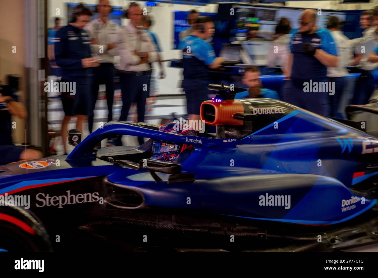 MANAMA, BAHRAIN, Sakhir circuit, 3. March 2023: #23, Alexander Albon, THAI, Team Williams F1, during the Bahrain Formula One Grand Prix at the Bahrain Stock Photo