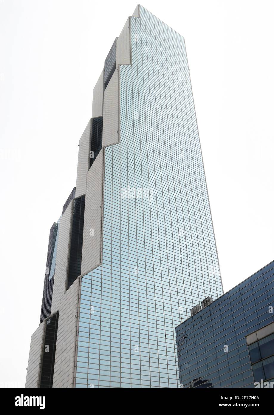 Seoul, South Korea - May 20, 2019: Trade tower in the Gangnam District in Seoul city South Korea designed by Nikken Sekkei Stock Photo