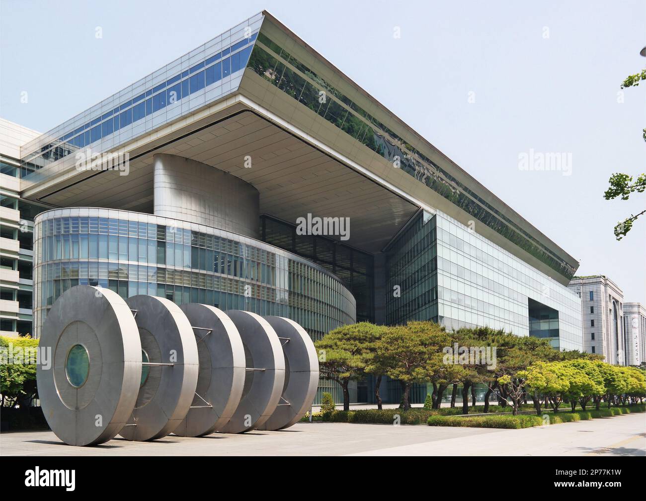 Seoul, South Korea - May 2022: KDB Korean Development Bank in Yeouido. is a wholly state-owned policy bank in South Korea founded in 1955 Stock Photo