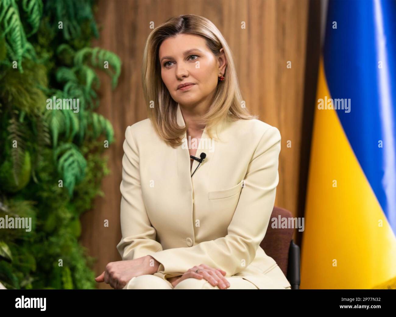 QLENA ZELENSKA Ukrainian screen writer and wife of Volodymyr Zelensky in February 2023 Stock Photo