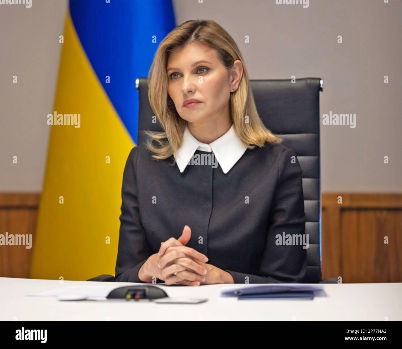 QLENA ZELENSKA Ukrainian screen writer and wife of Volodymyr Zelensky in June 2022 Stock Photo