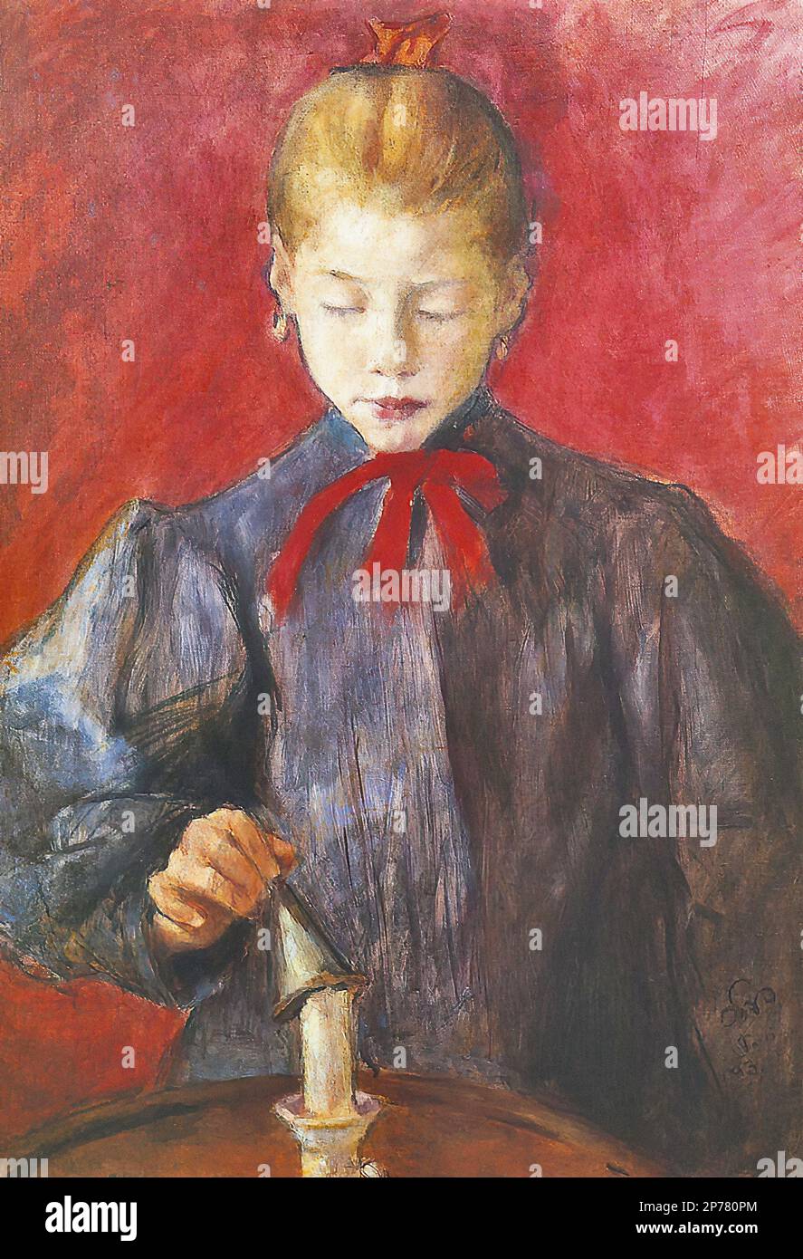 Wyspiański Stanisław Dziewczyna gasząca świeczkę Szkoła polska