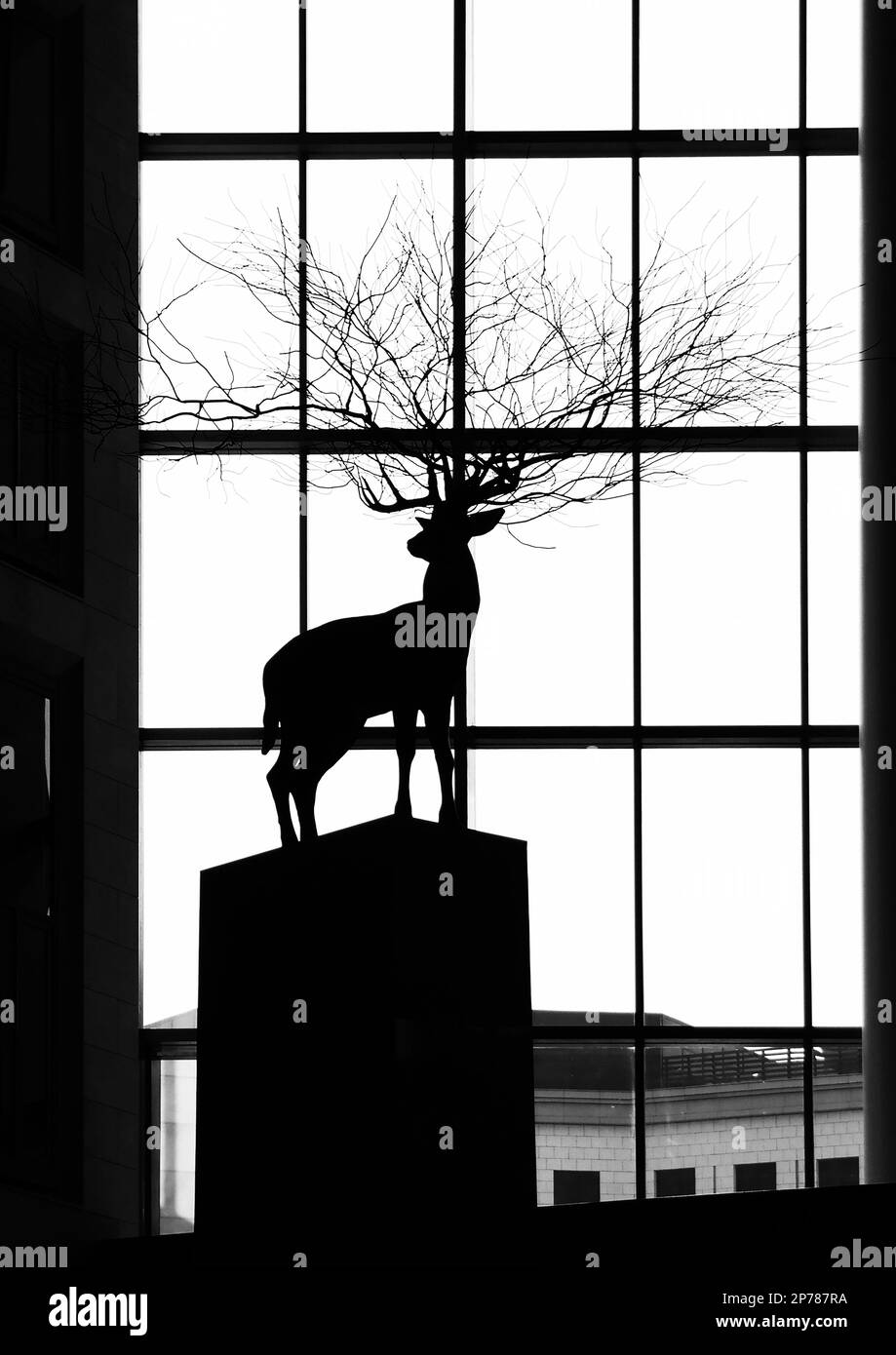 Incheon, South Korea May 2022 The shape of a deer with branched