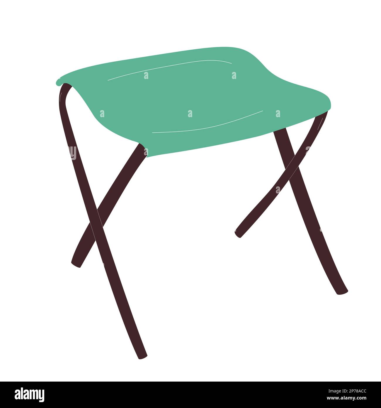 chair folder for camp icon on white background Stock Vector Image & Art