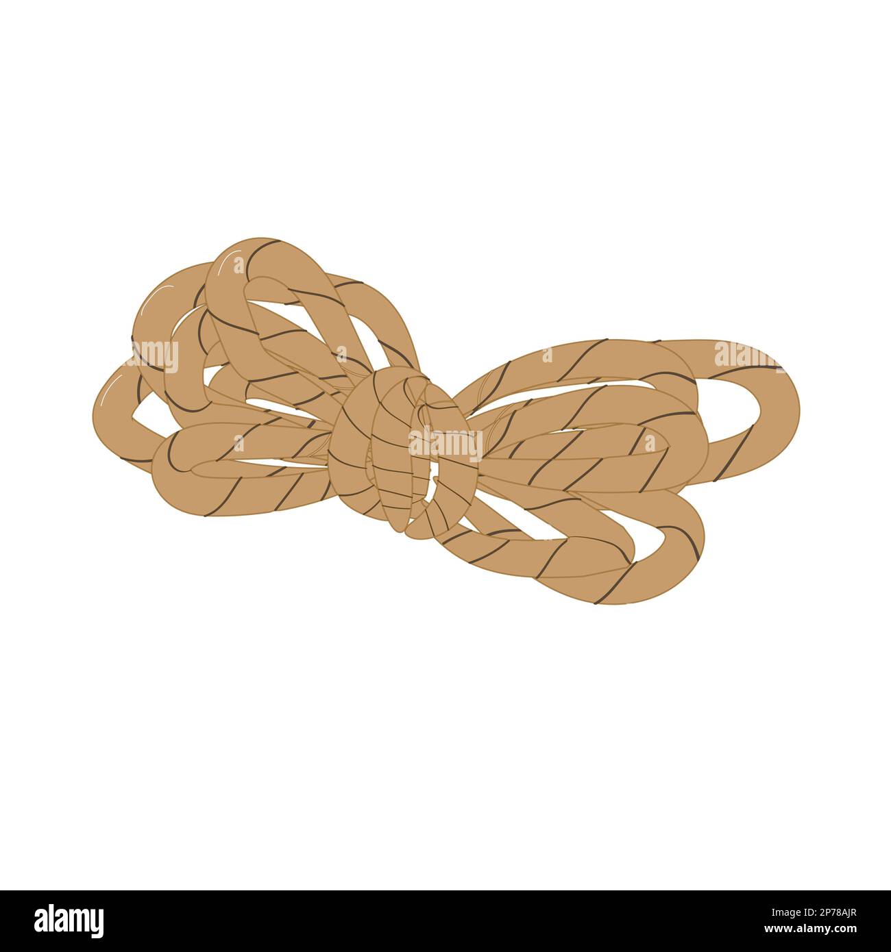 Coil of braided rope Stock Vector Images - Alamy