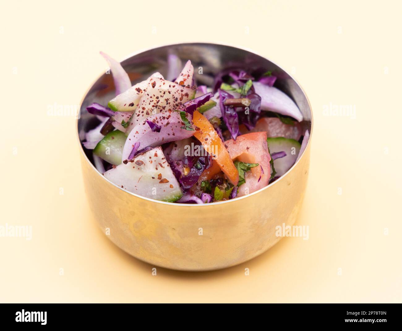 Salad Traditional Middle Eastern salad that is mixed with cucumber