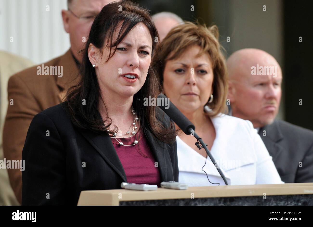 In this Feb. 15, 2011 photo, Hanna Skandera, Republican Gov 