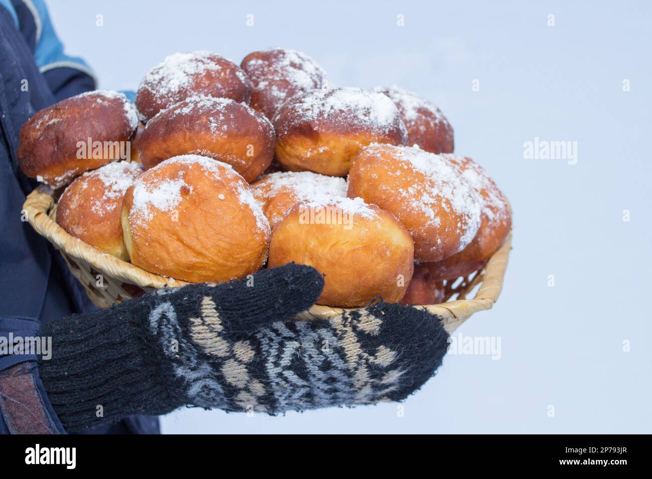 traditional Christmas pastries in Ukraine are sweet Pampushky and icing ...