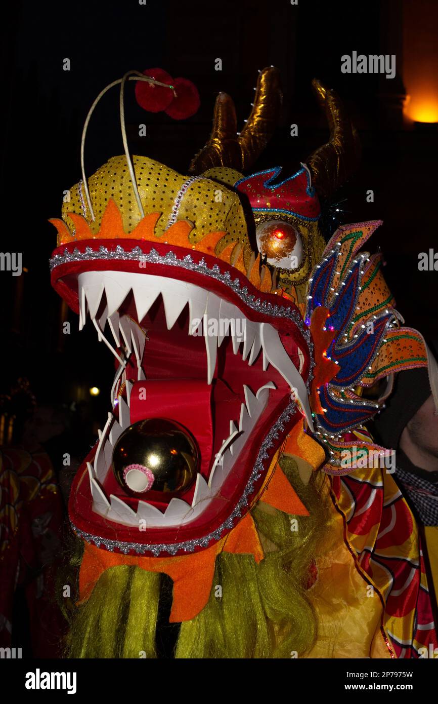 head beast chinese new year Stock Photo