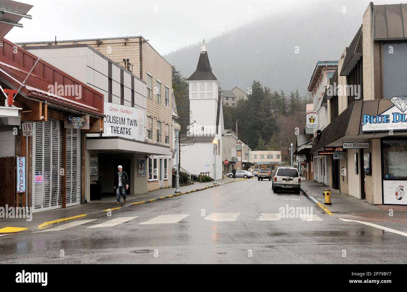 In this Feb. 3, 2011 photo, a pedestrian walks by the current version